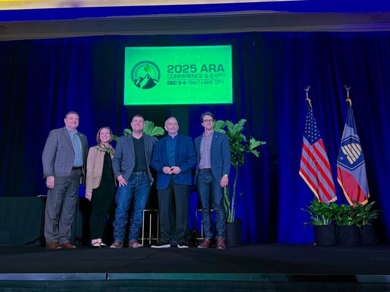 Scott Black receiving the Business Innovation of Year Award.